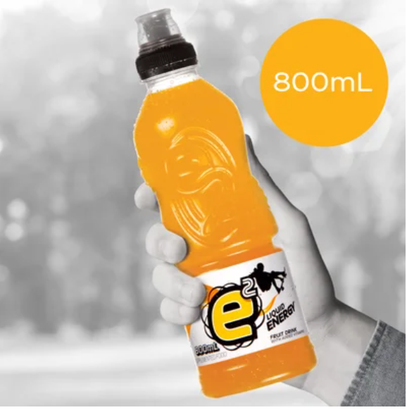 e2 Orange Liquid Energy Fruit Drink 800ml