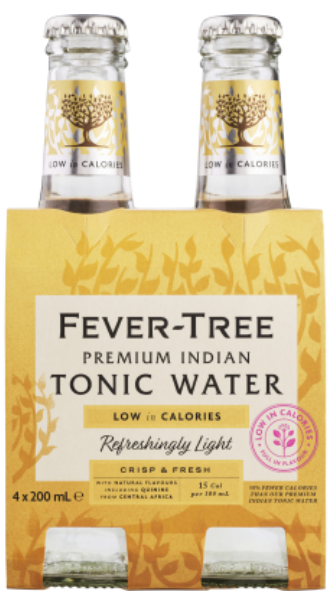 Fever-Tree Premium Indian Tonic Water 4 x 200ml