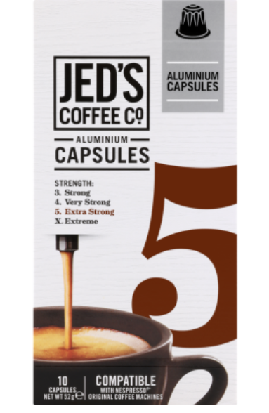 Jed's Coffee Co. #5 Extra Strong Coffee Capsules 10pk