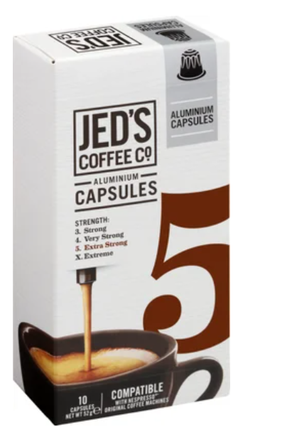 Jed's Coffee Co. #5 Extra Strong Coffee Capsules 10pk