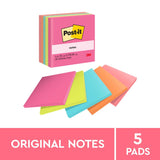 Post-it Notes 654-5AN 76x76mm Poptimistic (Cape Town), Pack of 5