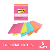 Post-it Notes 654-5AN 76x76mm Poptimistic (Cape Town), Pack of 5