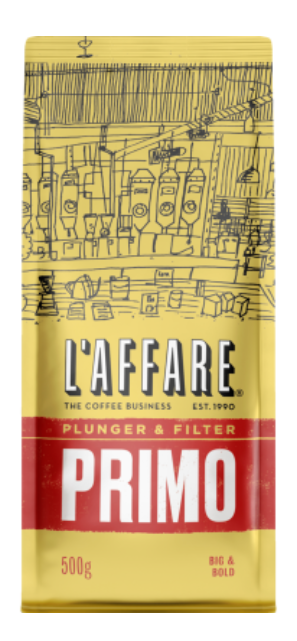 L'affare Primo Plunger & Filter Coffee 500g