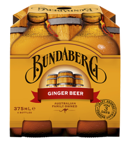 Bundaberg Ginger Beer 4 x 375ml