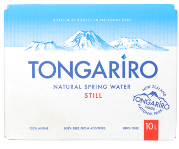 Tongariro Natural Spring Water 10l