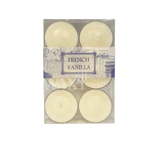 6pc Pack - FRENCH VANILLA TEALIGHTS