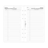 Filofax Personal Special Occasions Refill - Cafe Supply