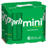 Sprite Natural Flavour Soft Drink Mini Cans 6 x 250ml