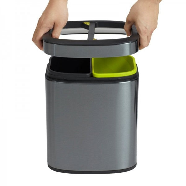 10L Rectangular Titanium Recycling Bin