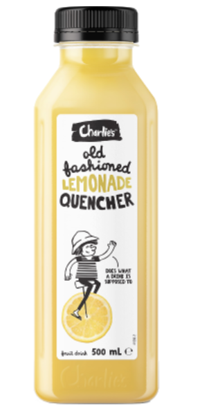 Charlie's Old Fashioned Lemonade Quencher Fruit Drink 500ml