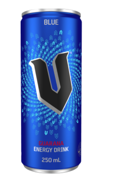 V Blue Guarana Energy Drink 250ml