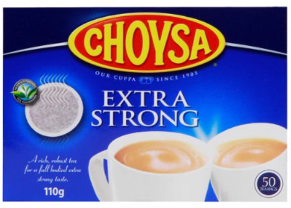 Choysa Extra Strong Tea Bags 50pk