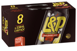 L&P Soft Drink Cans 8 x 330ml