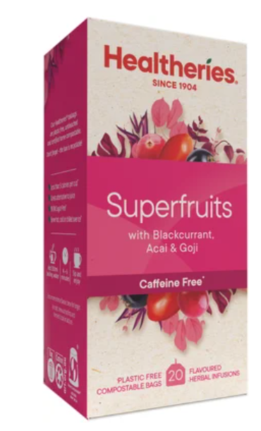 Healtheries Superfruits With Blackcurrant Acai & Goji Tea Bags 20pk