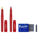 Moleskine Kaweco Ballpoint + Fountain Pen Set Red