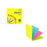 Stick'n Notes Magic Pad Neon 76x76mm 100 Sheets 4 Colours