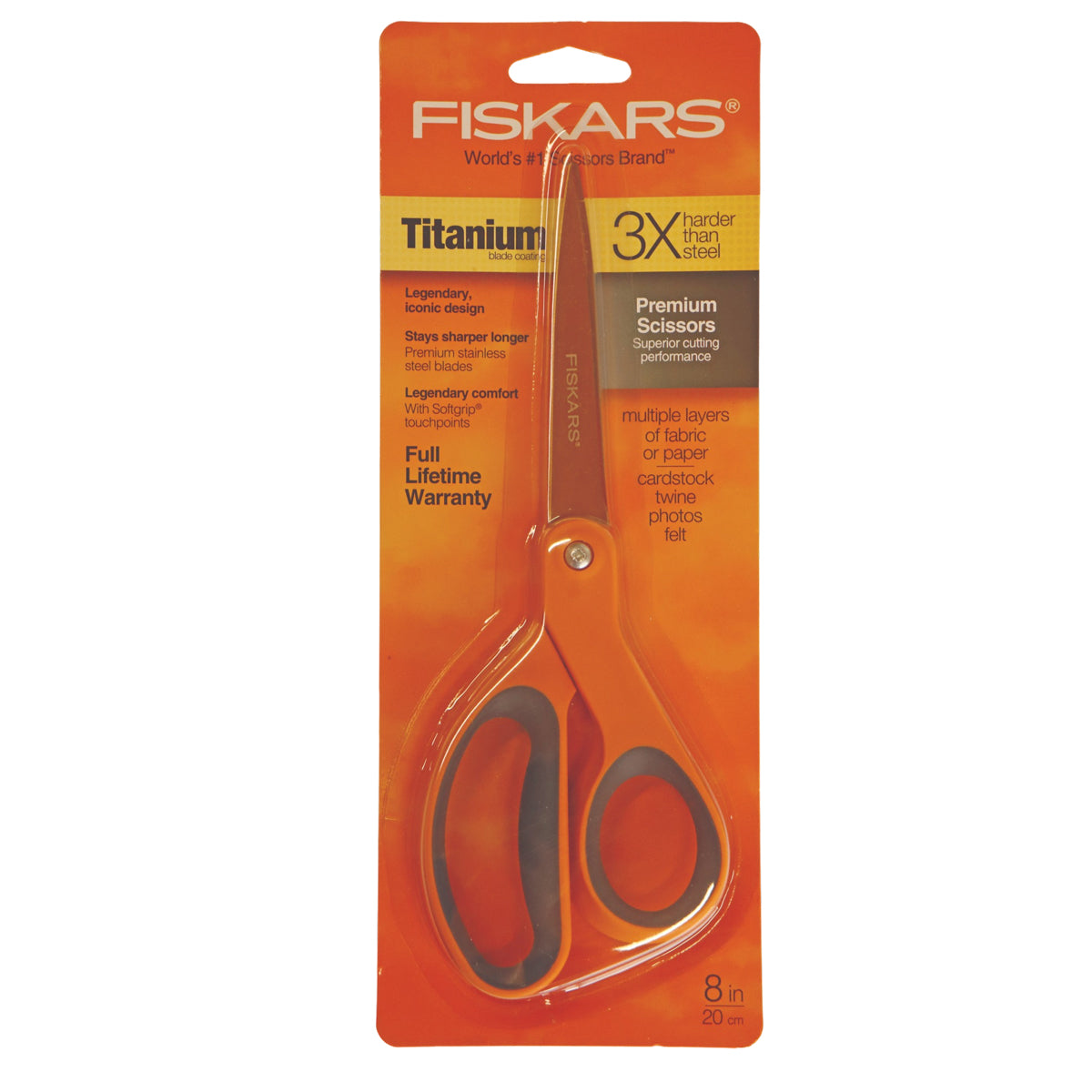 Fiskars Scissors 8 inch Titanium - Cafe Supply