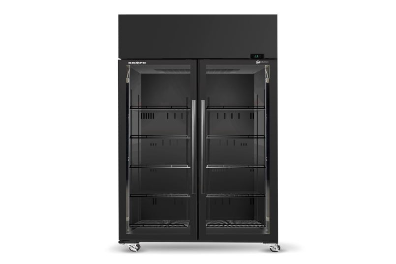 Skope SKT1300N-A 2 Glass Door Display or Storage Fridge