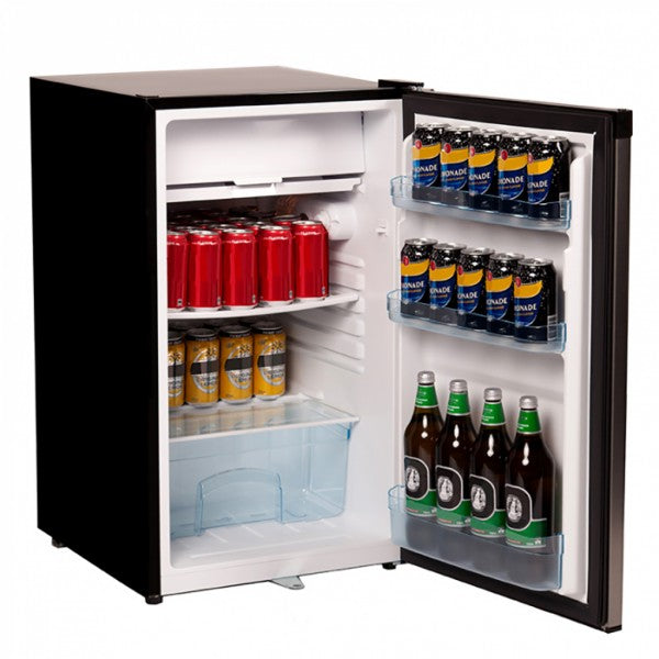 Nero Stainless Steel Fridge Freezer 125L