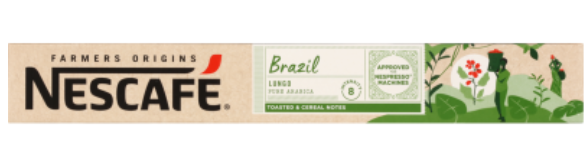 Nescafe Farmers Origins Brazil Lungo Coffee Capsules 10pk