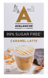 Avalanche 99% Sugar Free Caramel Latte Coffee Sticks 10 x 16g