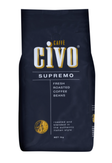 Caffe Civo Supremo Fresh Roasted Coffee Beans 1kg