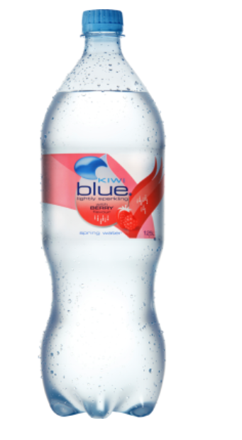 Kiwi Blue Berry Lightly Sparkling Spring Water 1.25l