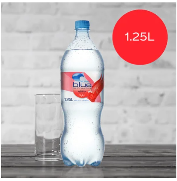 Kiwi Blue Berry Lightly Sparkling Spring Water 1.25l