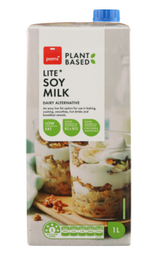 Pams Plant Based Lite Soy Milk 1l