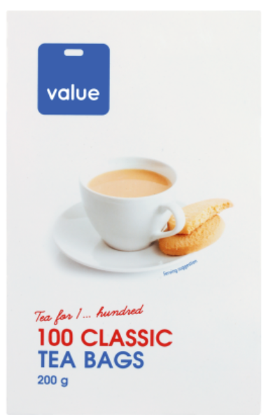 Pams Value Classic Tea Bags 100pk