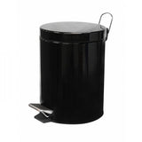 5L Black Powder Coated Pedal Bin