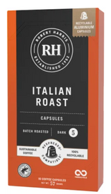 Robert Harris Italian Roast Coffee Capsules 10pk