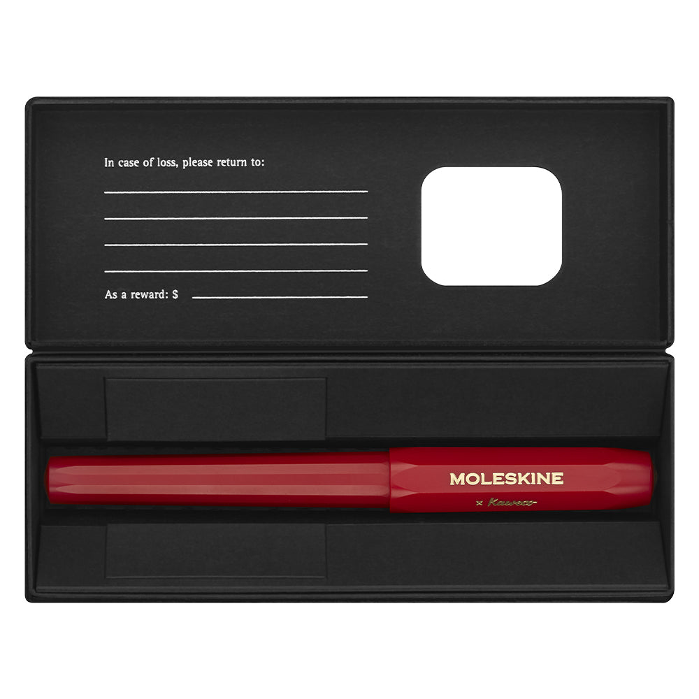 Moleskine Kaweco Ballpoint 1.0mm Red - Cafe Supply