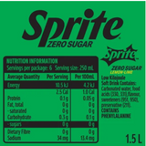 Sprite Zero Sugar Natural Flavour Soft Drink 1.5l