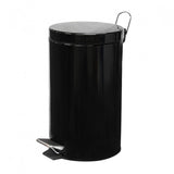 12L Black Powder Coated Pedal Bin