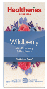 Healtheries Wildberry With Raspberry & Blueberry Tea Bags 20pk