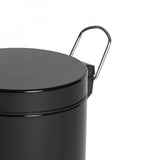 12L Black Powder Coated Pedal Bin