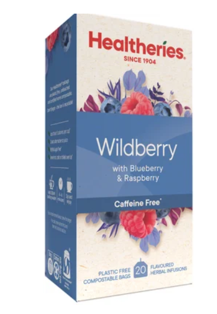 Healtheries Wildberry With Raspberry & Blueberry Tea Bags 20pk