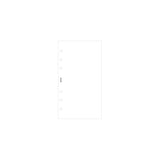 Filofax Personal White Plain Notepaper Refill 30 Sheets - Cafe Supply