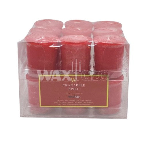 50mm SCENTED VOTIVE CANDLE (18pk) - CRANAPPLE SPICE