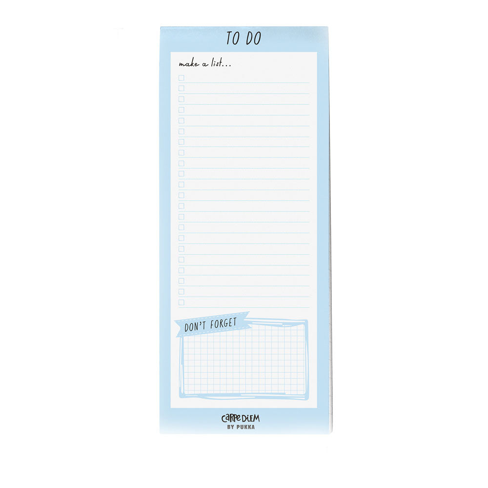 Pukka Carpe Diem Magnetic To Do List Blue