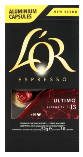 L'OR Espresso Ultimo Intensity 13 Coffee Capsules 10pk