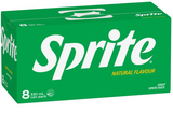 Sprite Natural Flavour Soft Drink Cans 8 x 330ml