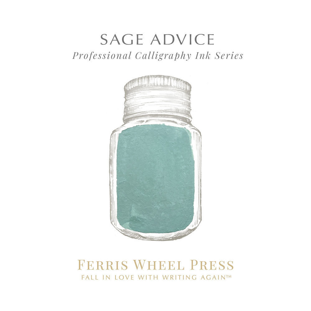 Ferris Wheel Press Calligraphy Ink Sage Advice 28ml