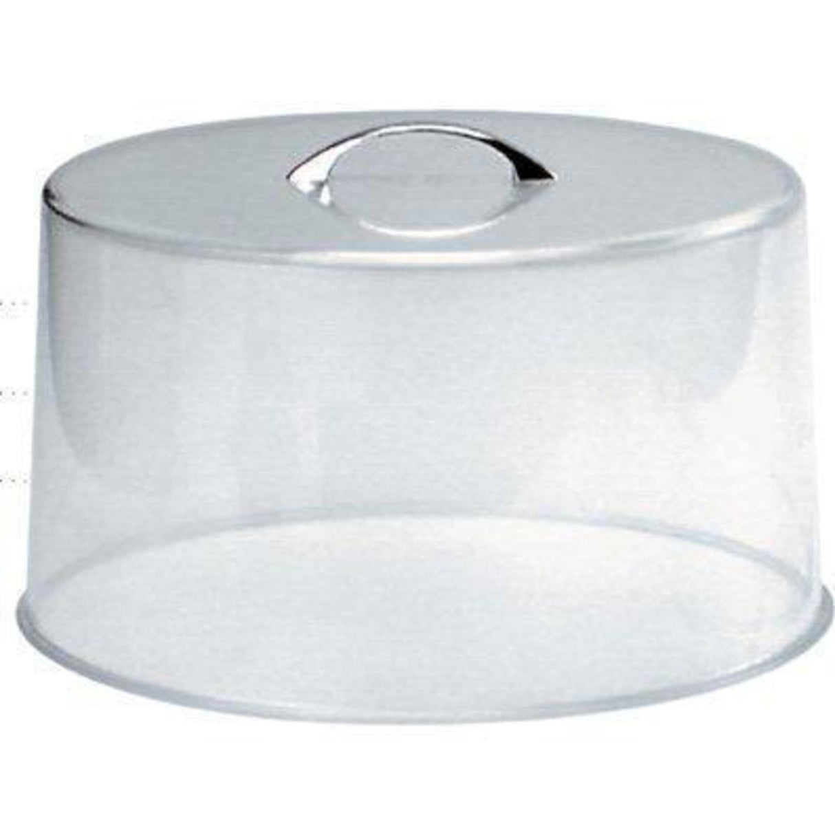 Clear Cake Cover 27.5cm x 13cm height (chrome handle)