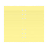 Filofax Personal Yellow Lined Notepaper Refill 30 Sheets - Cafe Supply