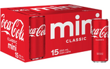 Coca-Cola Soft Drink Mini Cans 15 x 250ml