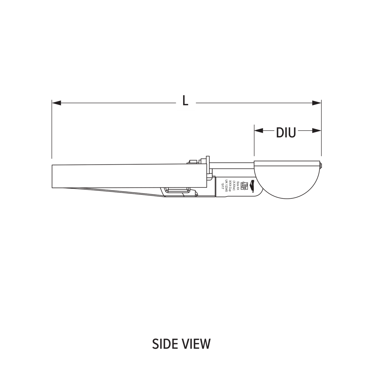 1.13-ounce disher with black squeeze handle