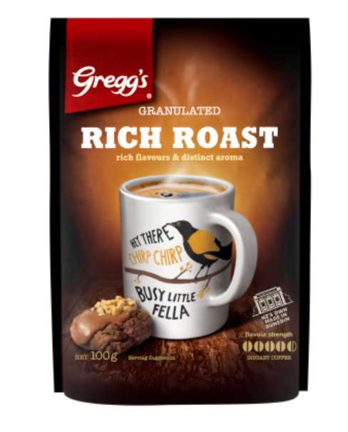 Gregg's Granulated Rich Roast Instant Coffee 100g