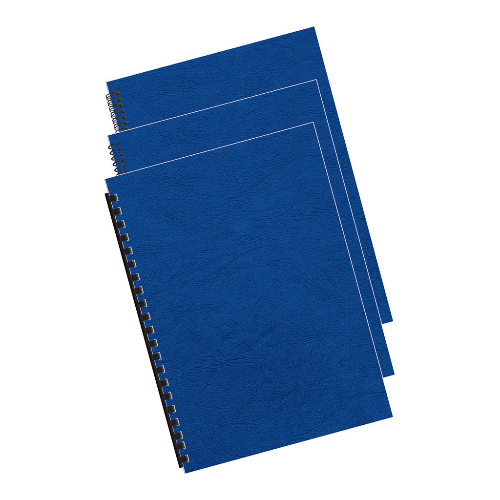 Fellowes Binding Covers A4 250gsm Royal Blue, Pack of 100